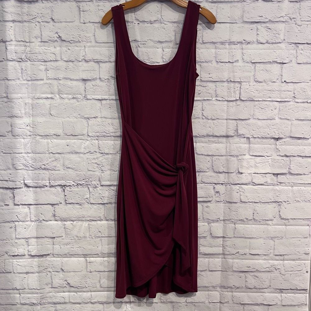 Express Square Neck Wrap Sheath Dress